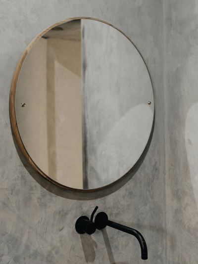 CM-1 Circle Mirror, Natural Oak