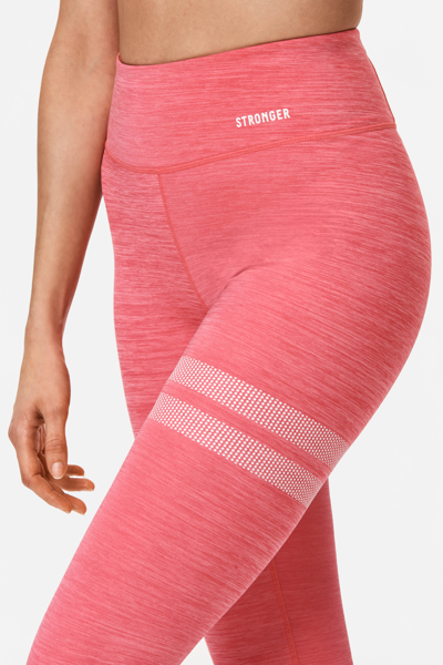 NWT Harmony Balance ribbed ankle leggings pink Size Md.