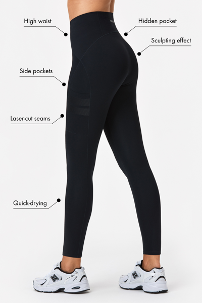 Leggings for Women High Waist Gym Workout Yoga Pants Laser Cut