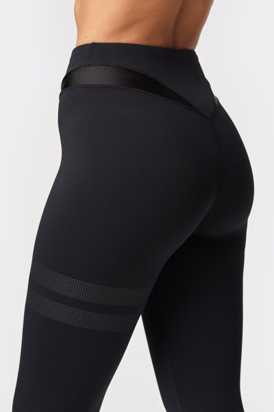 High Waisted Sculpting Active Leggings Made From Recycled Bottles - Black, LAINES LONDON